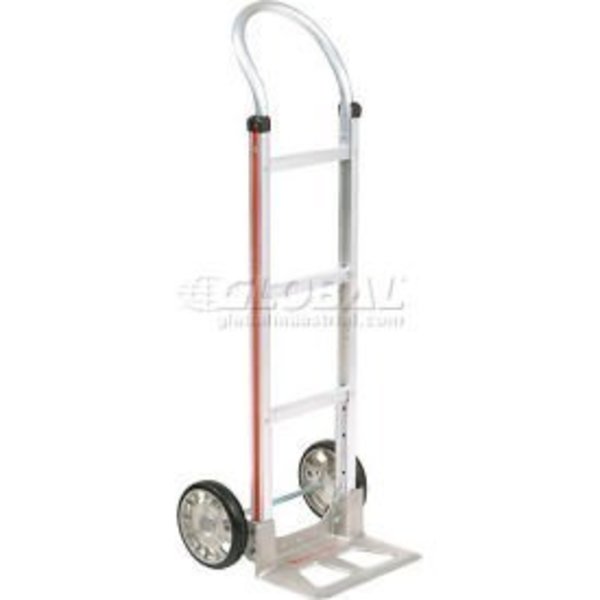 Global Equipment Magliner    Aluminum Hand Truck Curved Handle Mold-On Rubber Wheels 277008
